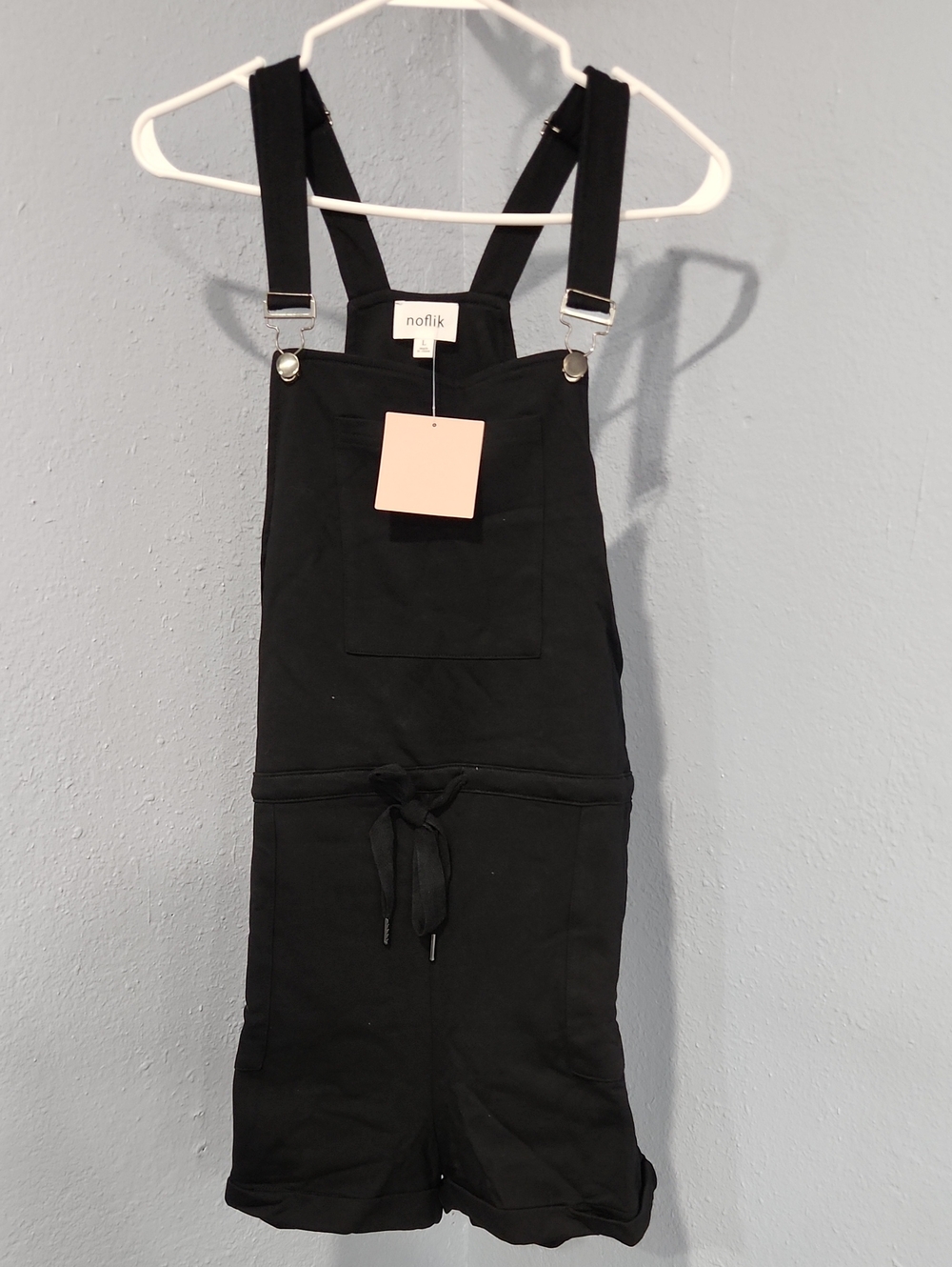 Noflik Black Short Overalls